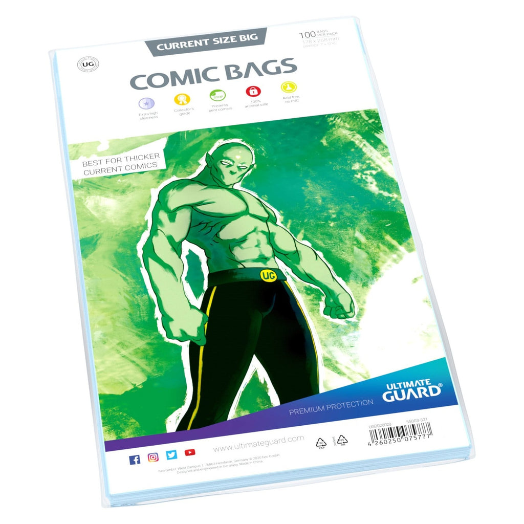 Image produit Ultimate Guard Comic Bags Standard (100) - Current Size Big
