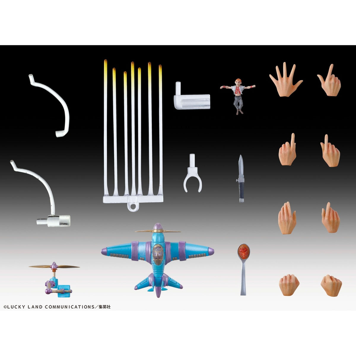 Image produit JoJo's Bizarre Adventure Partie 5 : Golden Wind Figurine articulée Chozokado Narancia Ghirga & Aerosmith 15 cm