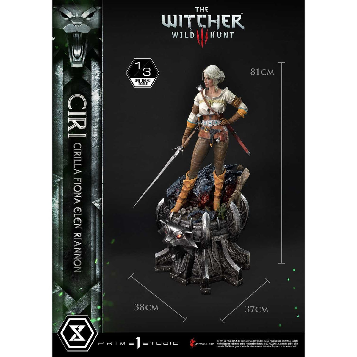 Image produit The Witcher 3: Wild Hunt Museum Masterline Statue 1/3 Chasse sauvage Ciri Fiona Elen Riannon 81 cm