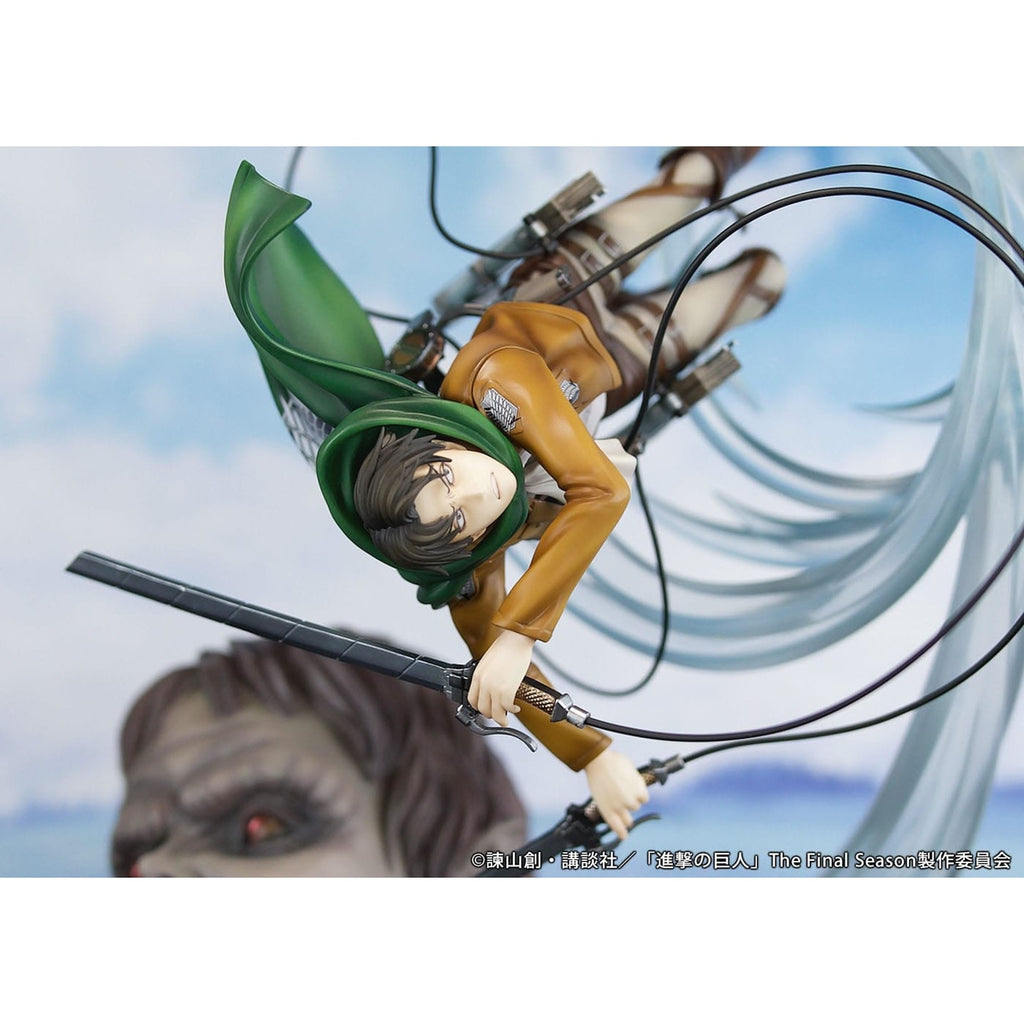Produktbild Attack on Titan PVC Statue 1/7 Levi vs Beast Titan Ver. 28 cm