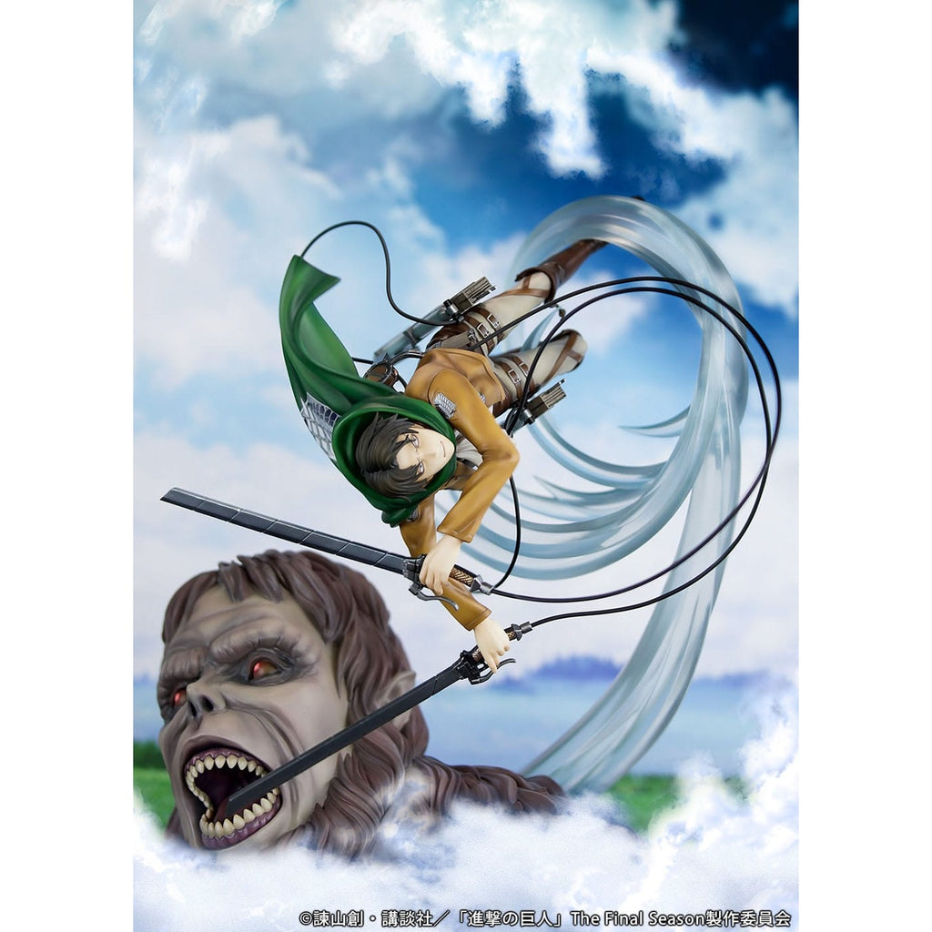 Produktbild Attack on Titan PVC Statue 1/7 Levi vs Beast Titan Ver. 28 cm