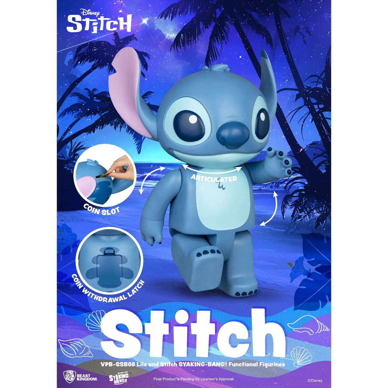 Produktbild Lilo & Stitch Syaking Bang Vinyl Spardose Stitch 30 cm
