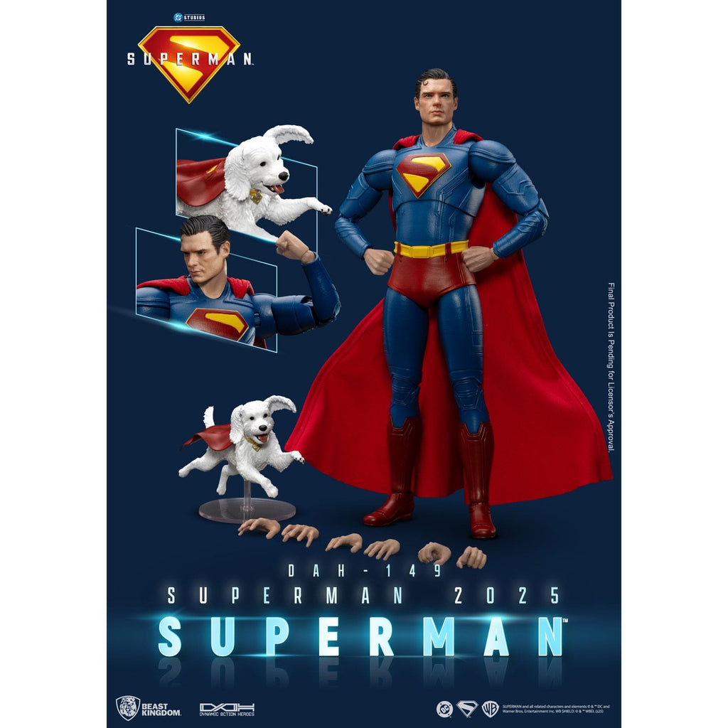 Productafbeelding Superman (2025) Actiefiguur Superman & Krypto 21 cm