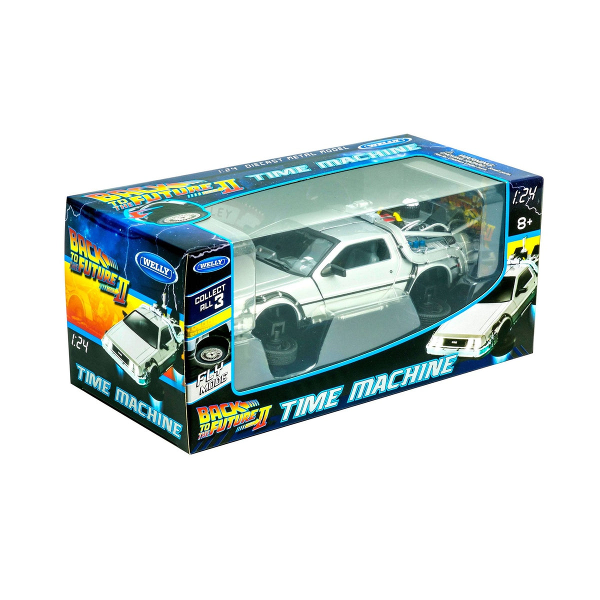 Productafbeelding Back to the Future II Diecast Model 1/24 '81 DeLorean LK Coupé Fly Wheel