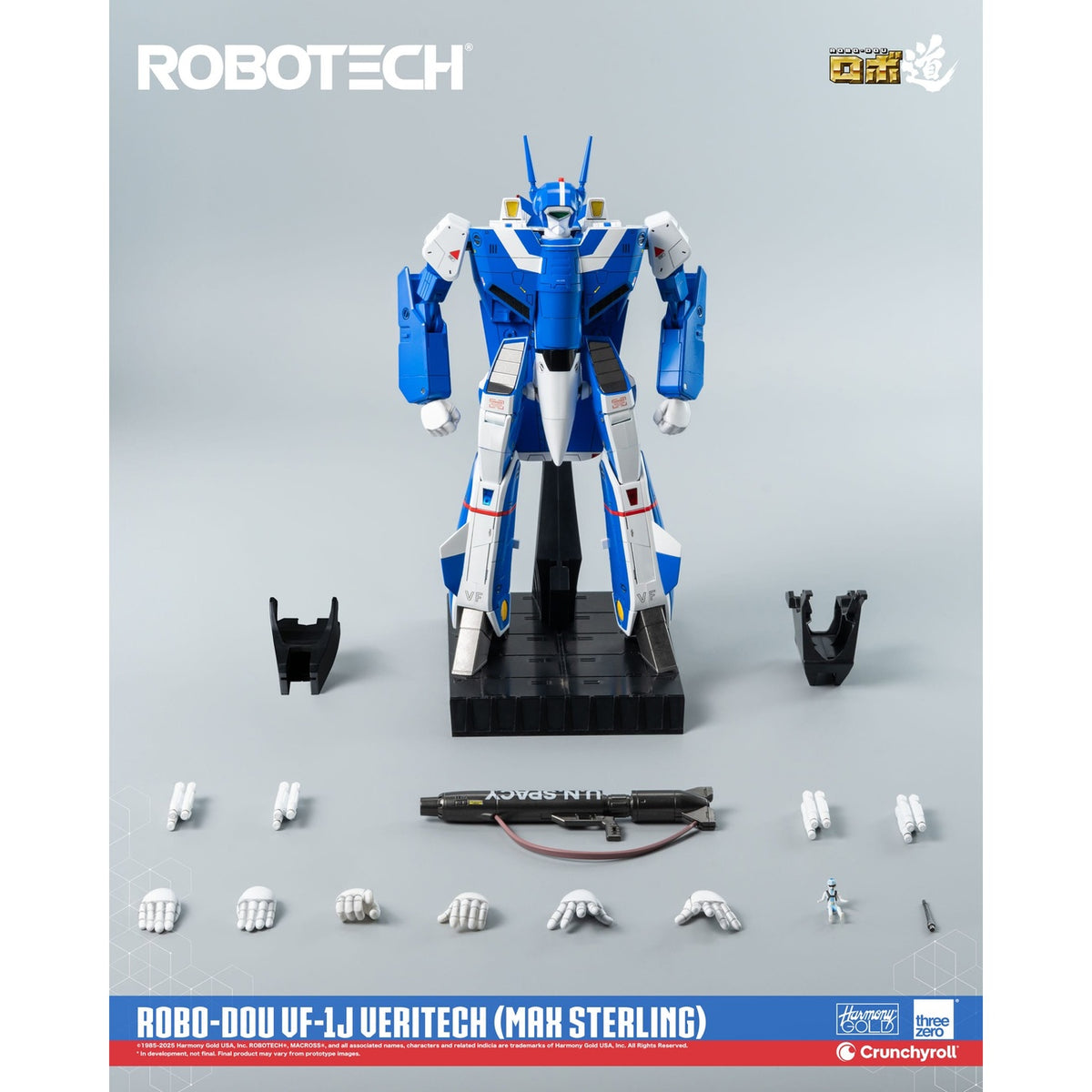 Productafbeelding Robotech Actiefiguur ROBO-DOU VF-1J Veritech (Max Sterling) 20 cm