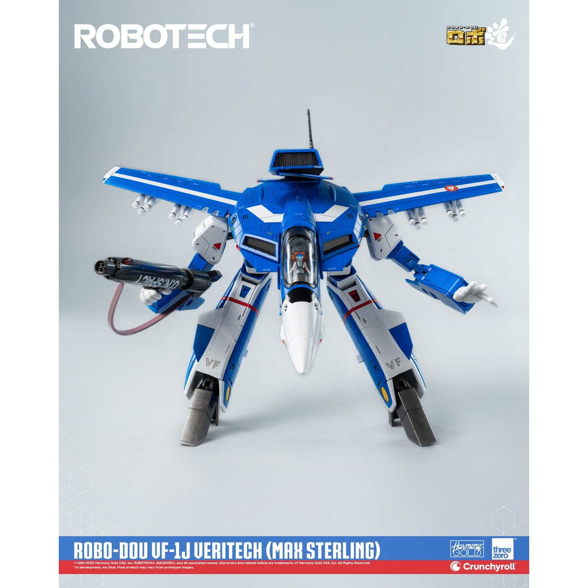 Productafbeelding Robotech Actiefiguur ROBO-DOU VF-1J Veritech (Max Sterling) 20 cm