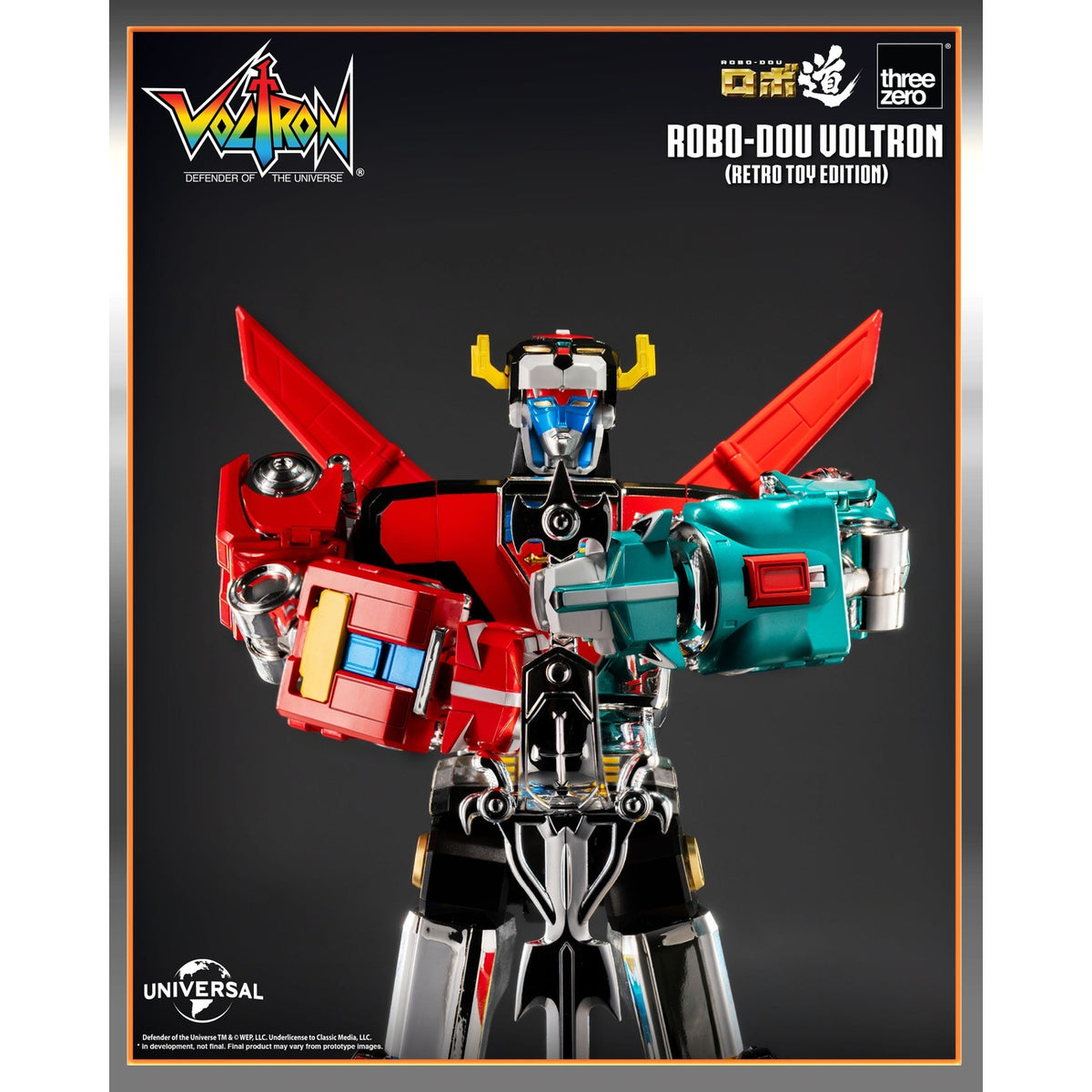 Productafbeelding Voltron: Defender of the Universe Robo-Dou actiefiguur Voltron Retro Toy Edition 27 cm