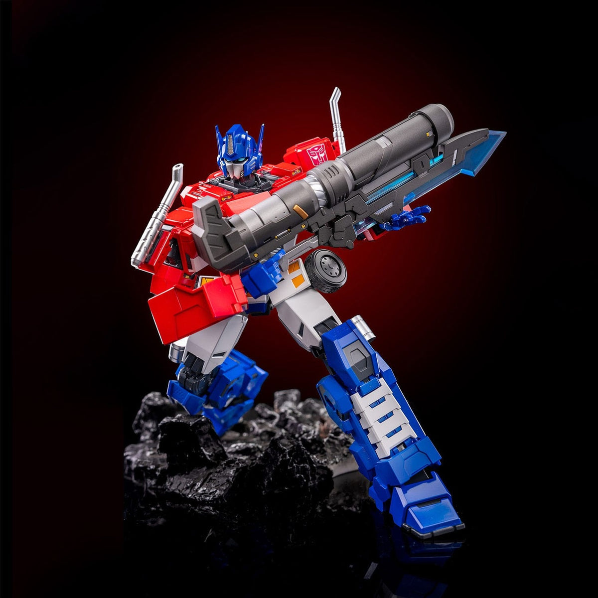 Productafbeelding Transformers Combot gegoten metalen actiefiguur Optimus Prime 19 cm