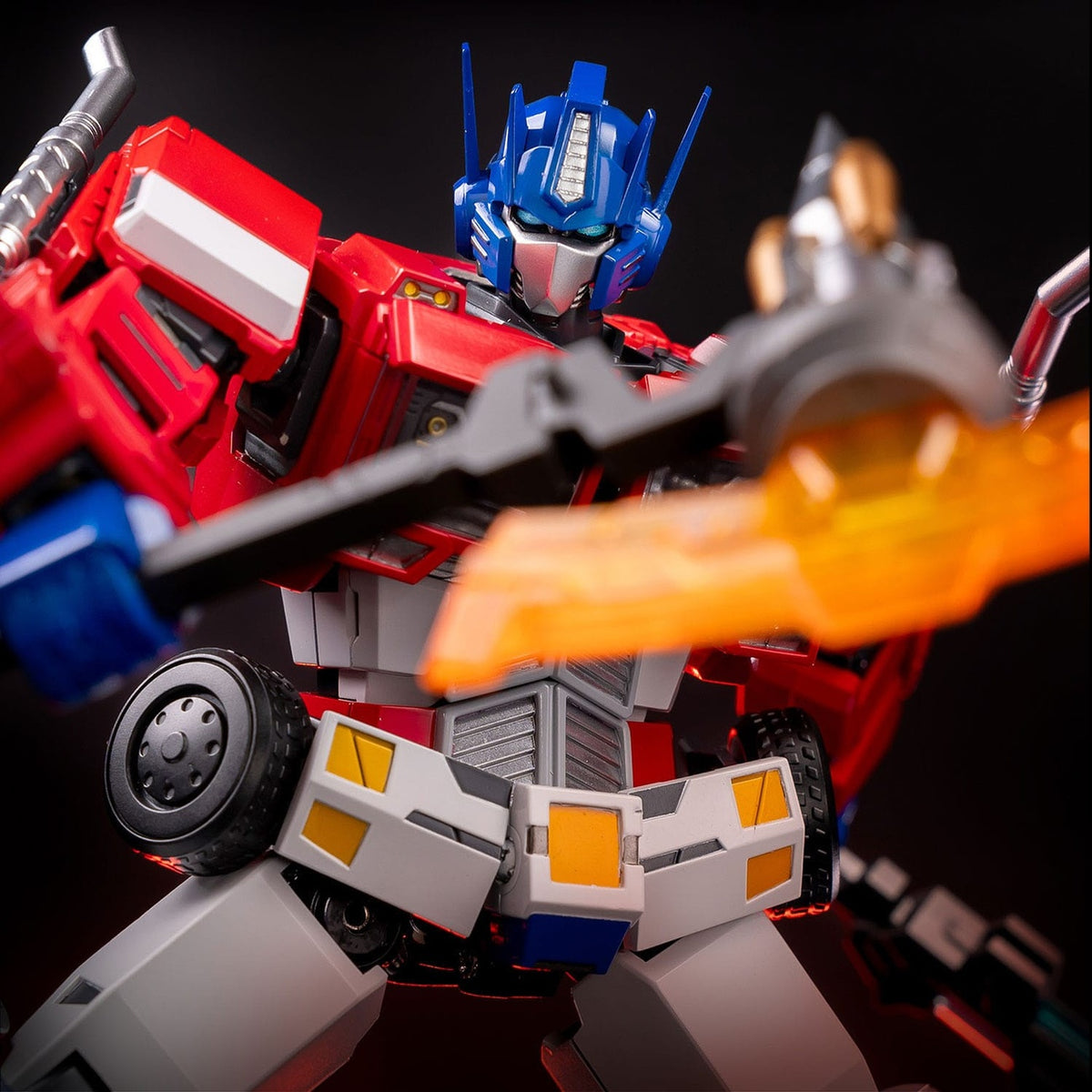 Productafbeelding Transformers Combot gegoten metalen actiefiguur Optimus Prime 19 cm