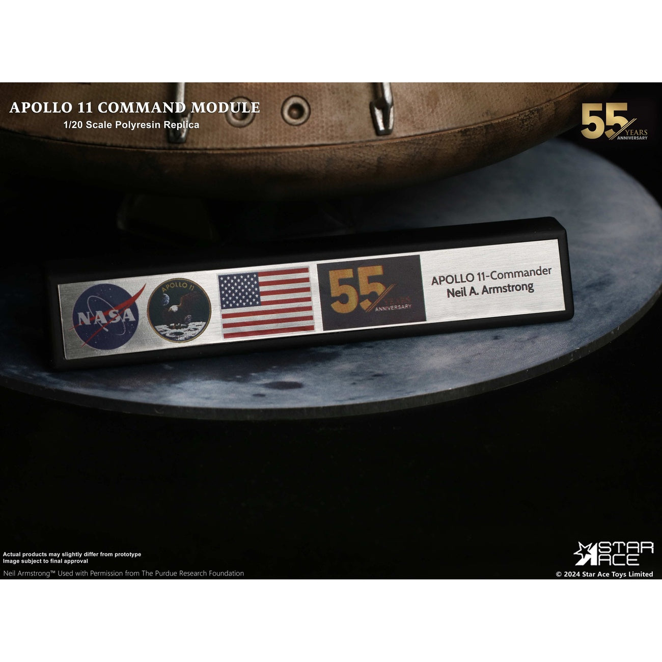 Image produit Apollo 11 Réplique 1/20 Module de commande (DX) 20 cm