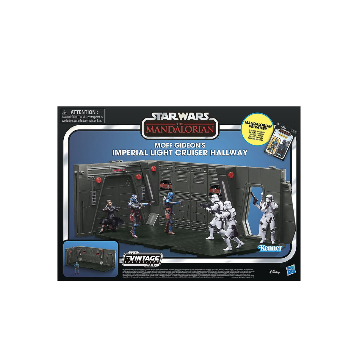 Image produit Star Wars : The Mandalorian Vintage Collection Couloir de l’Imperial Light Cruiser de Moff Gideon avec Mandalorian Privateer Act
