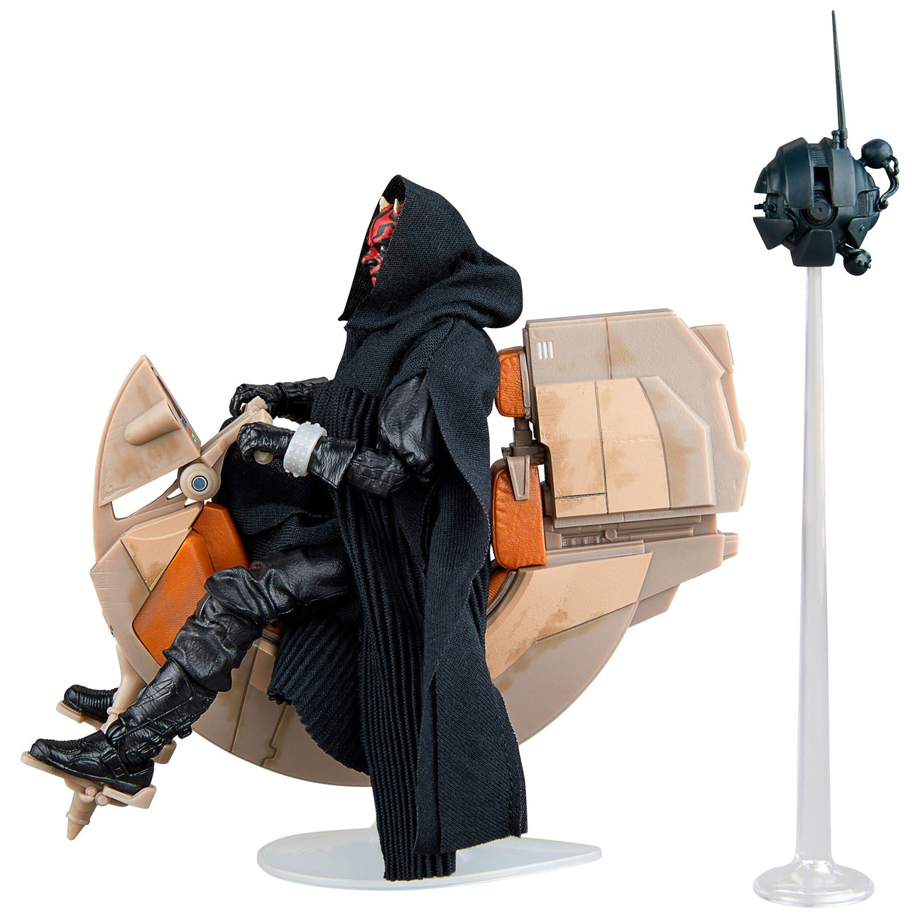 Image produit Star Wars Épisode I Black Series Véhicule avec figurine articulée Darth Maul & Sith Speeder 25e anniversaire