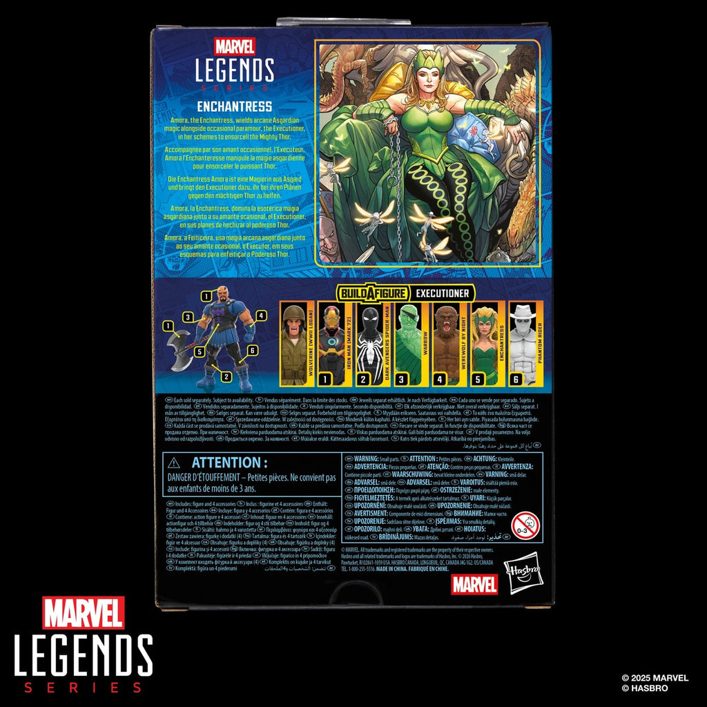 Productafbeelding Marvel Legends Actiefiguur Enchantress (BAF: Executioner) 15 cm