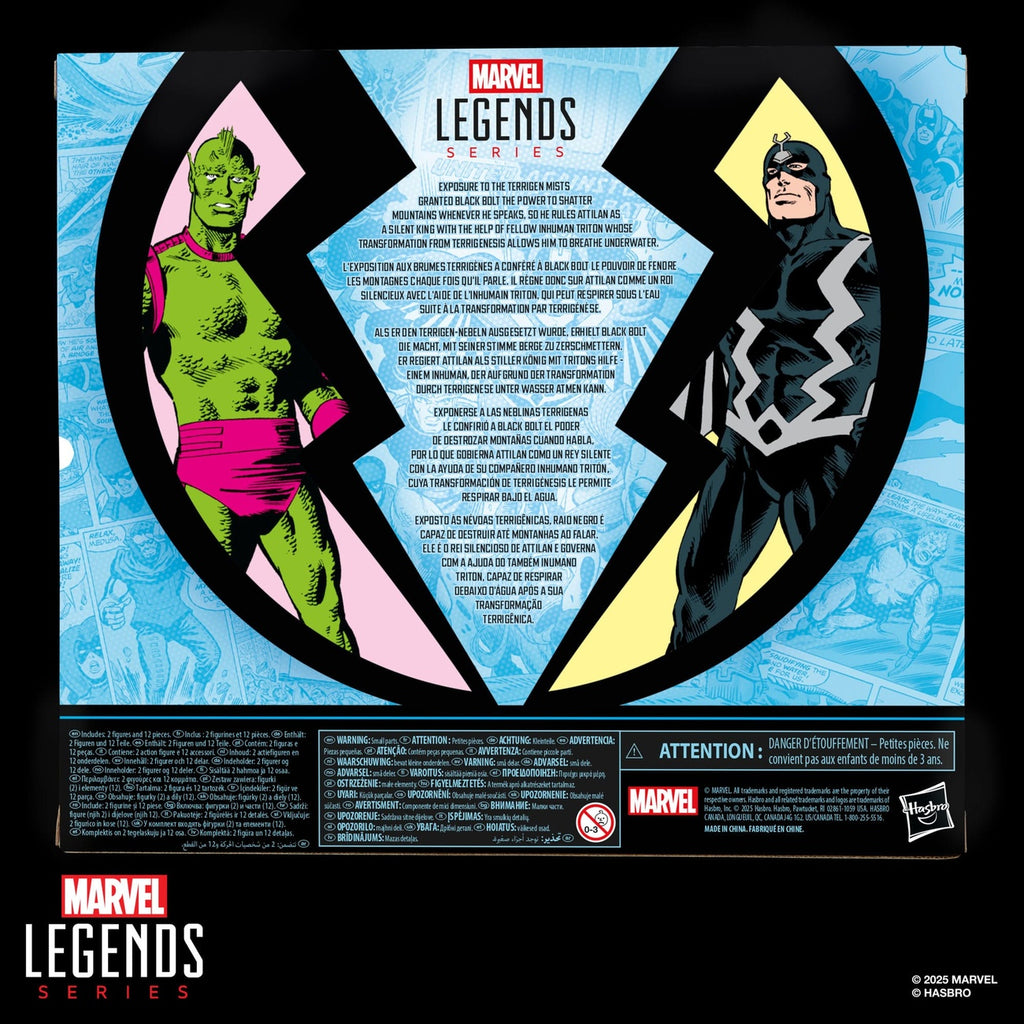 Productafbeelding Inhumans Marvel Legends actiefiguren 2-pack Black Bolt & Marvel's Triton 15 cm