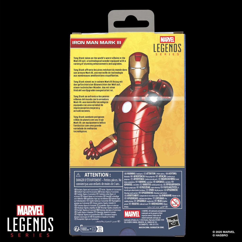 Image produit Iron Man Marvel Legends Series figurine articulée Iron Man Mark III 15 cm