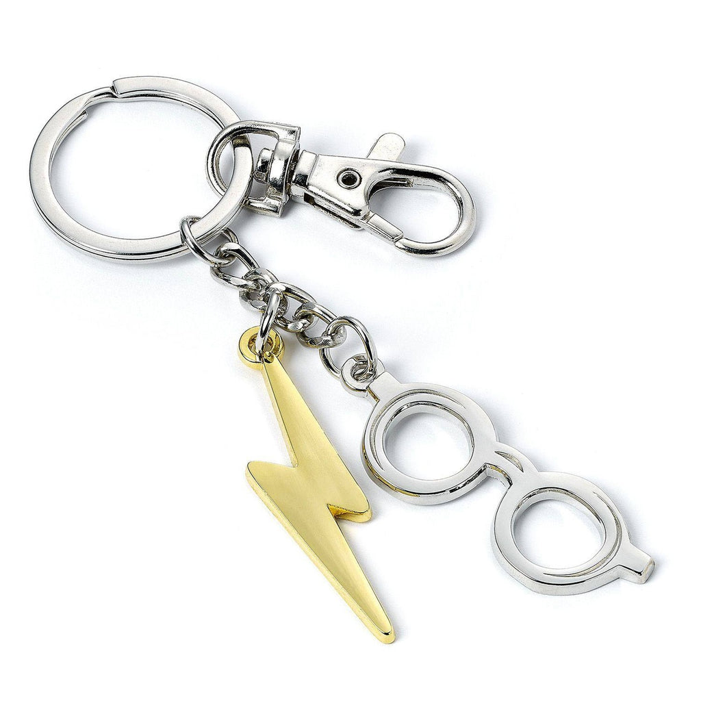 Image produit Harry Potter Porte-clés Foudre & Lunettes (argenté)