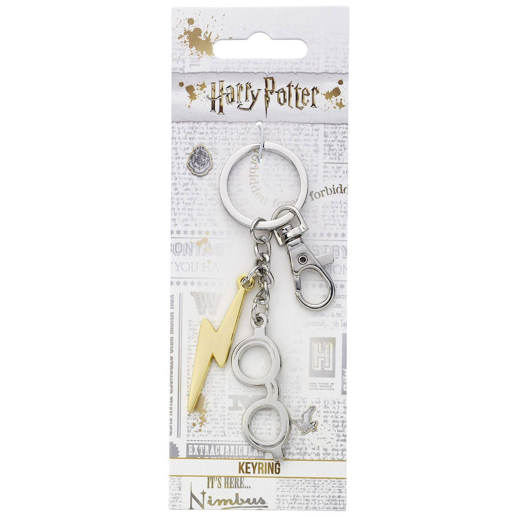 Image produit Harry Potter Porte-clés Foudre & Lunettes (argenté)