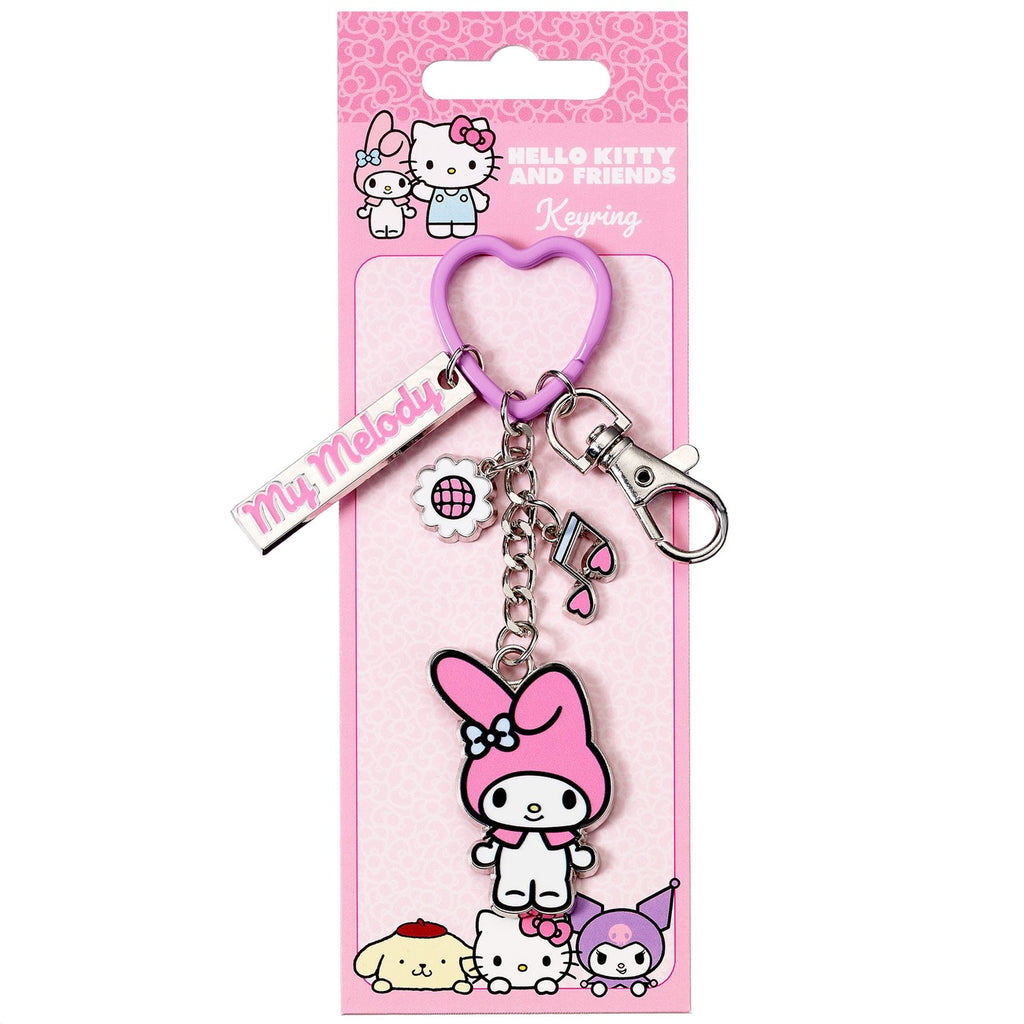 Image produit Porte-clés Hello Kitty avec pendentif My Melody 15 cm