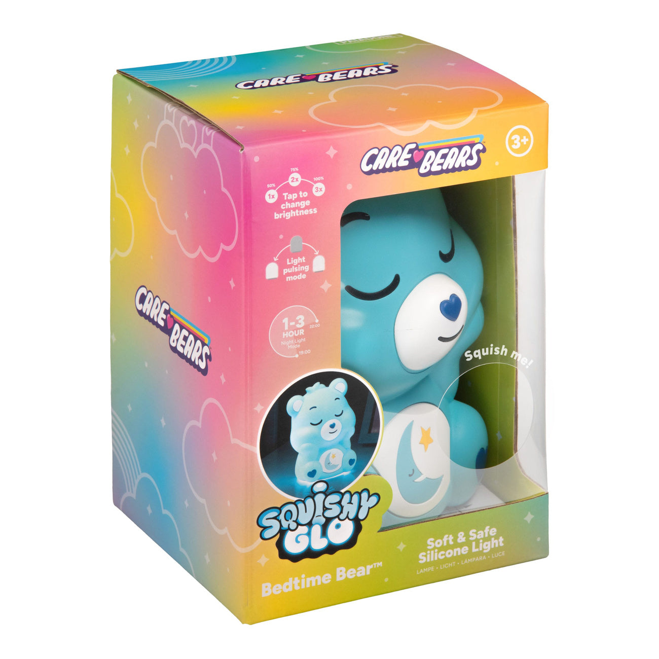 Produktbild Die Glücksbärchis Squishy Glo Silikon-Leuchte Schlummerbärchi 15 cm