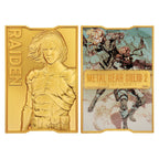 Image produit Lingot métal Metal Gear Solid 2 Raiden 24k Gold Plated Édition Limitée