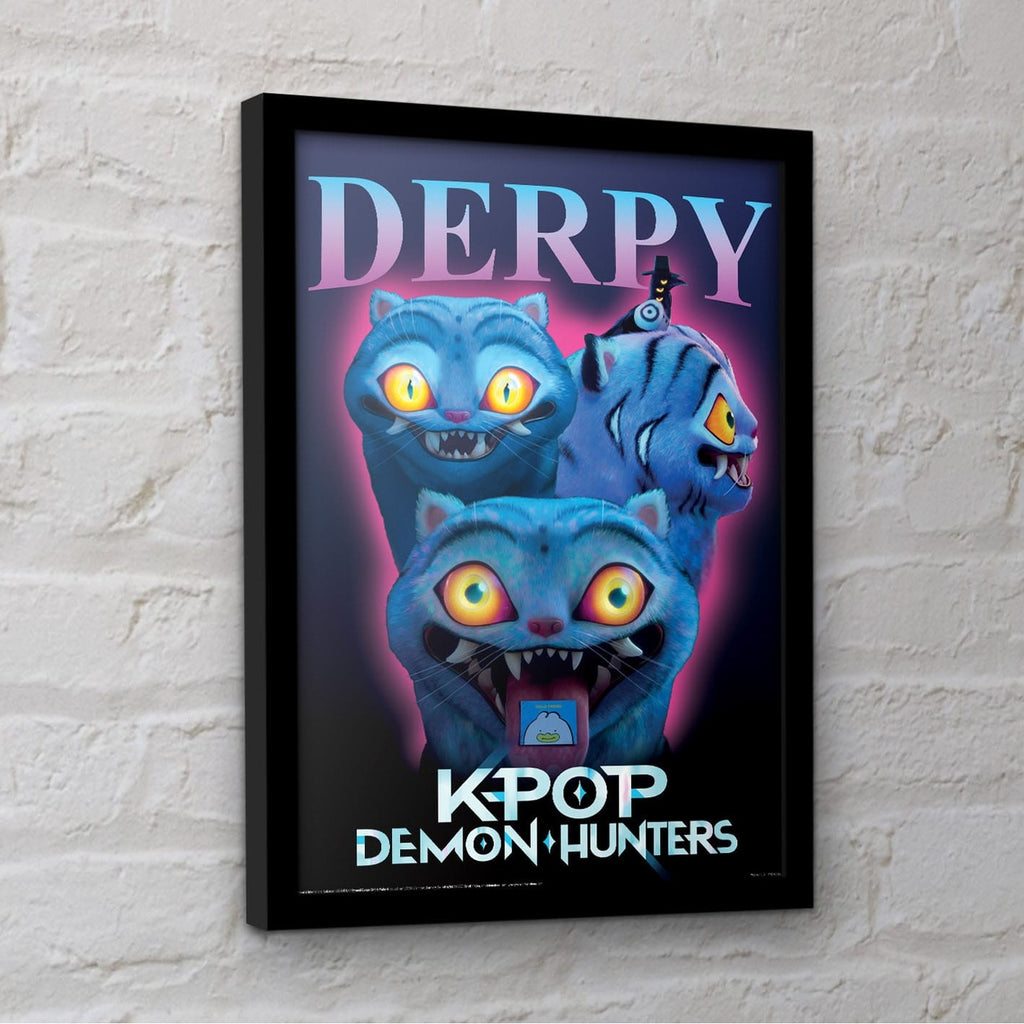 Produktbild KPop Demon Hunters Collector Print Poster im Rahmen Derpy