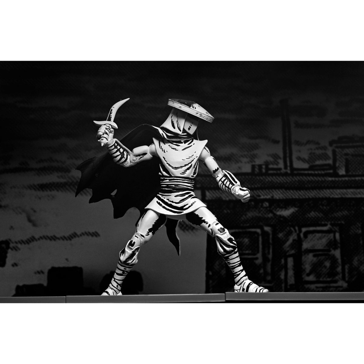 Produktbild Teenage Mutant Ninja Turtles Actionfigur Elite Foot Ninja Guard Black & White 18 cm
