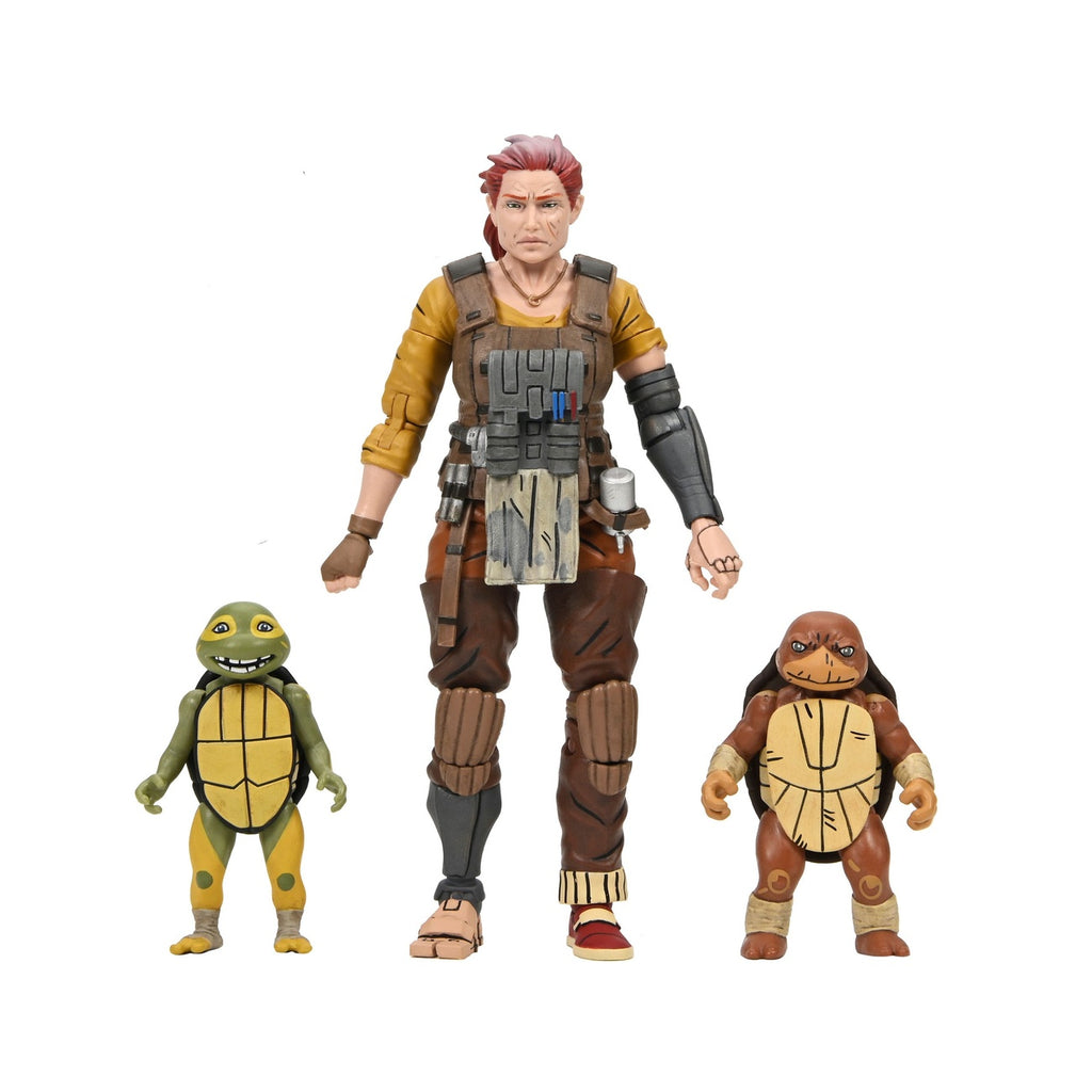 Image produit Teenage Mutant Ninja Turtles (The Last Ronin The Lost Years) figurine articulée Grammy April avec Baby Yi & Moja 18 cm