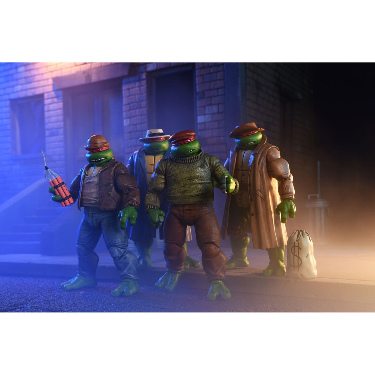 Productafbeelding Teenage Mutant Ninja Turtles Actiefiguren 4-pack Gangster Turtles 18 cm