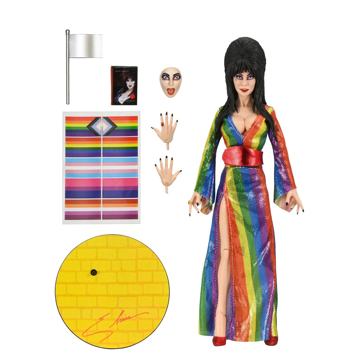 Image produit Elvira, Mistress of the Dark figurine articulée textile Over the Rainbow Elvira 20 cm