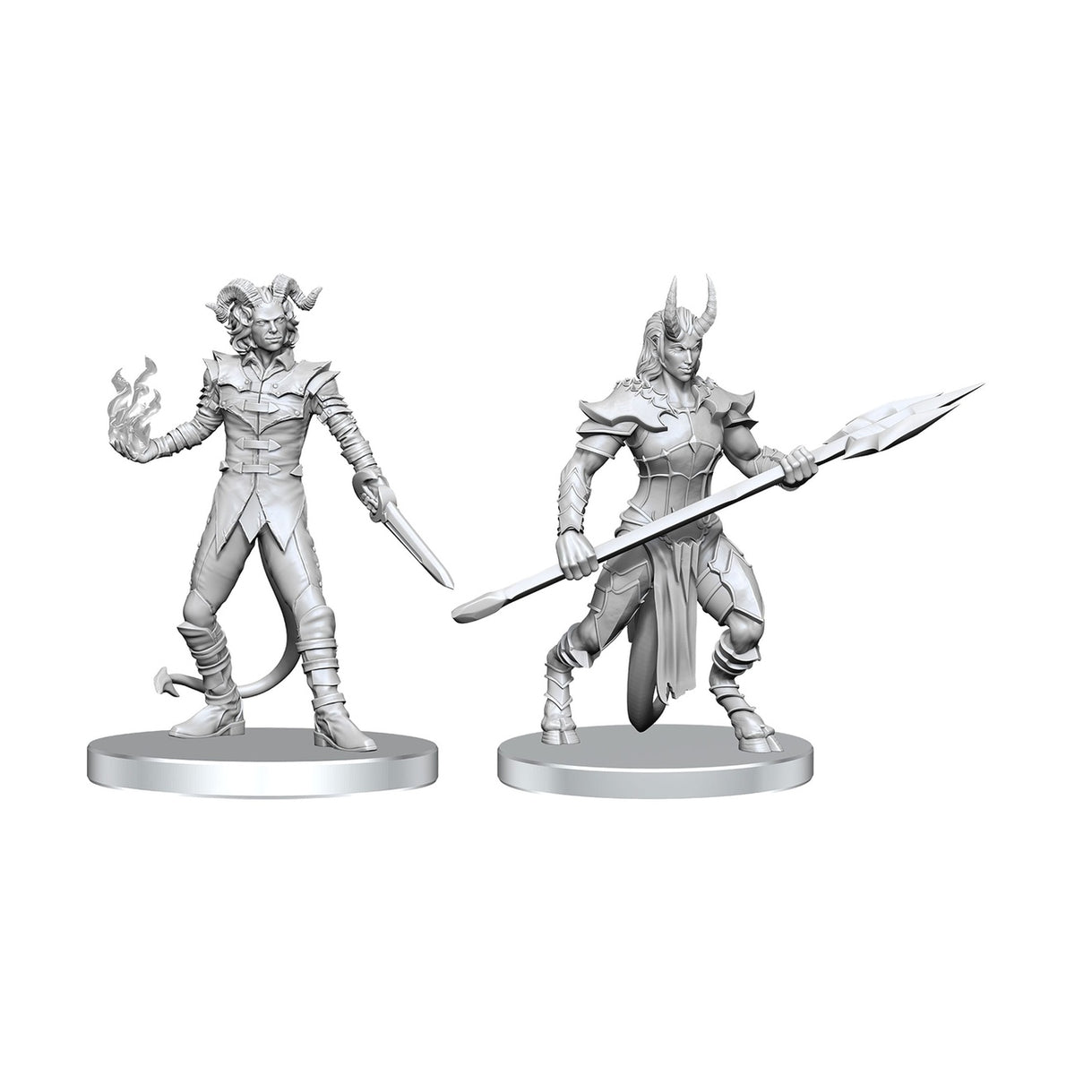 Productafbeelding Pathfinder Deep Cuts onbeschilderde miniaturen Vordine (Infantry Devil) & Pitborn Rogue