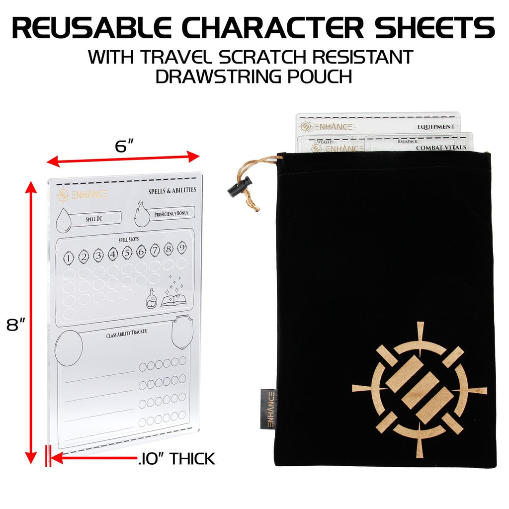 Productafbeelding Enhance RPG Series acryl karakterbladenset *Engelse versie*