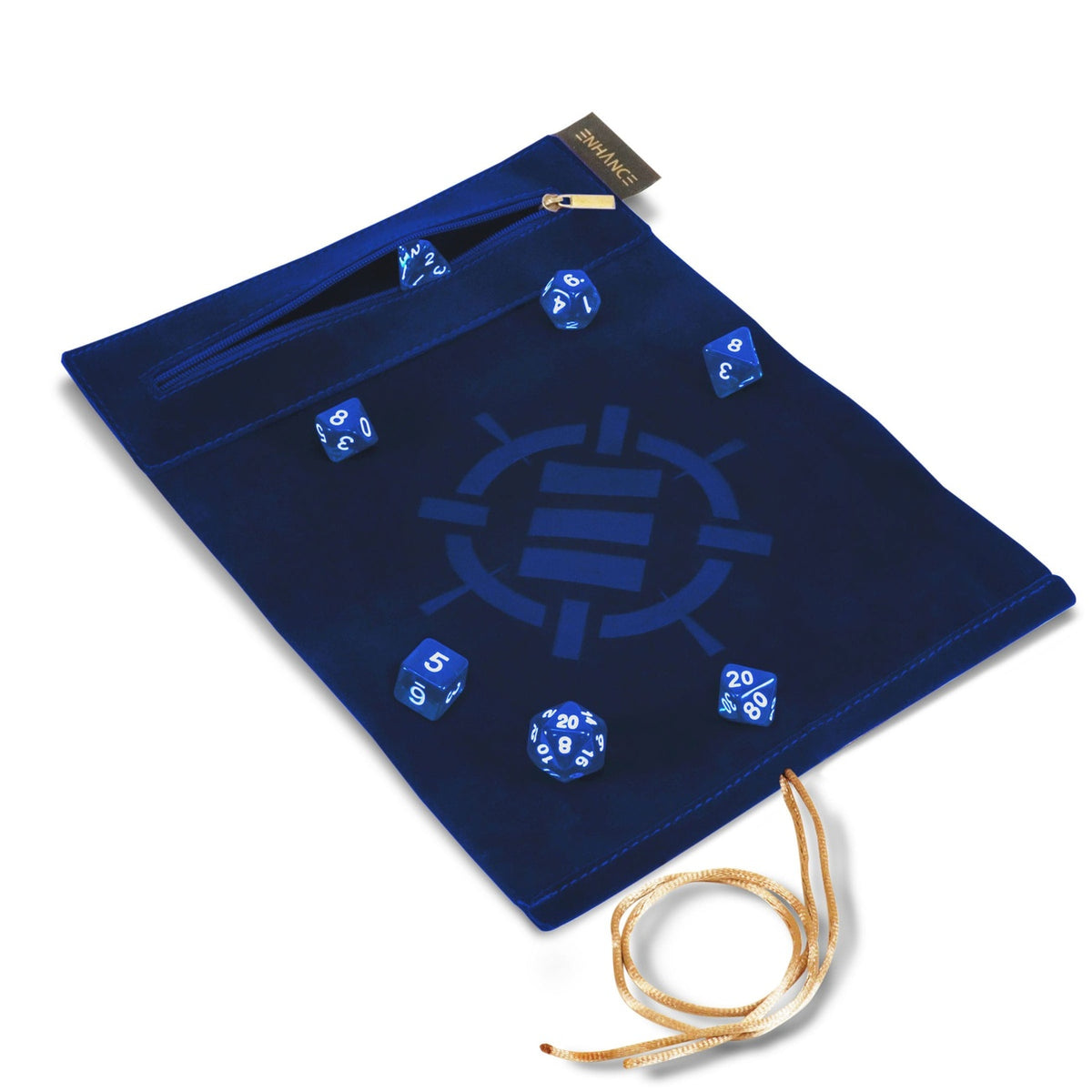 Produktbild Enhance Tabletop Roll on a Scroll Würfeltasche mit Würfel Blau