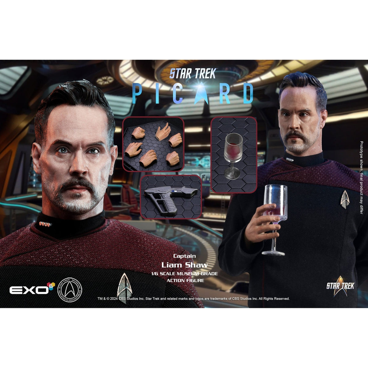 Productafbeelding Star Trek: Picard actiefiguur 1/6 Captain Liam Shaw 30 cm