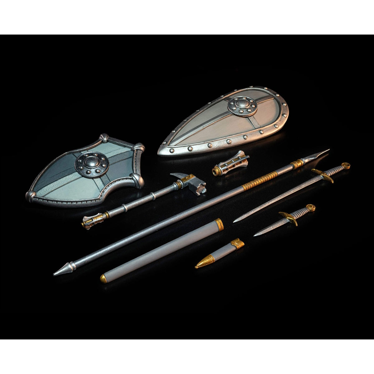 Image produit Mythic Legions : Necronominus Set d’accessoires pour figurines – Knights of Earthyron Weapons Pack