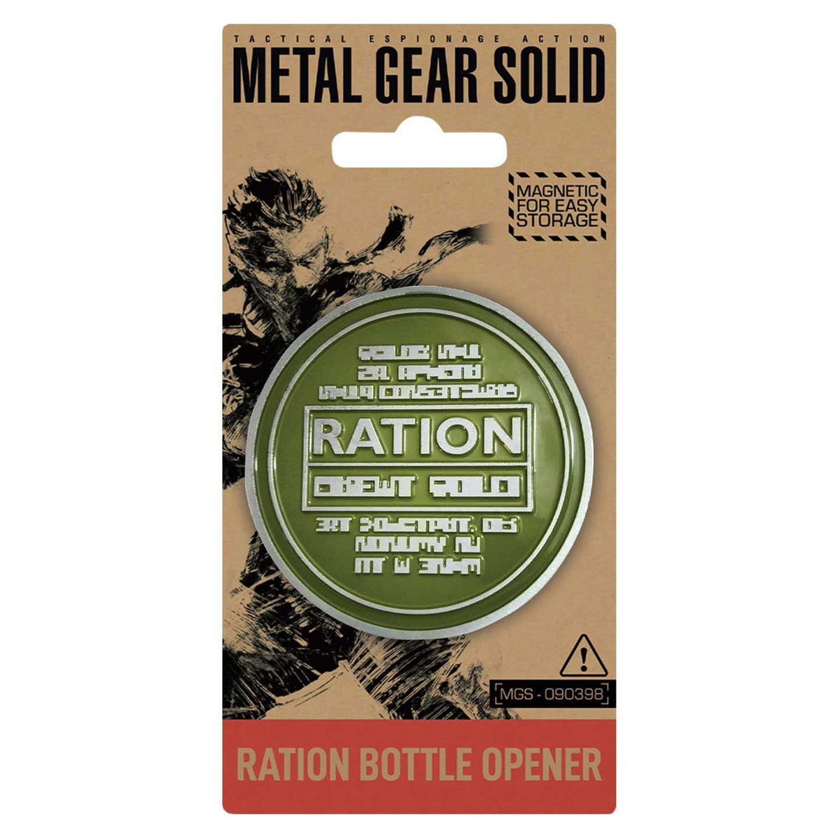 Produktbild Metal Gear Solid Flaschenöffner Solid Ration 8 cm