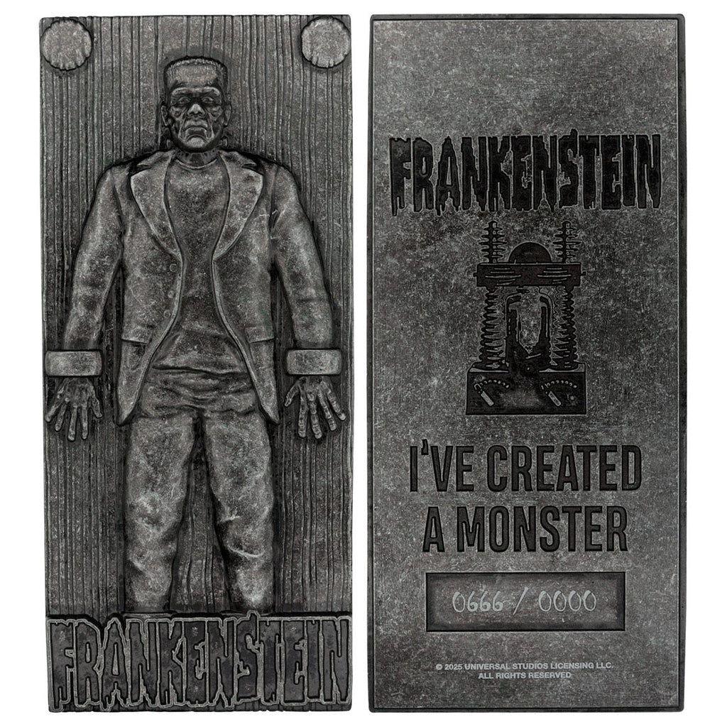 Image produit Universal Monsters Barre Métallique Le Monstre de Frankenstein Édition Limitée