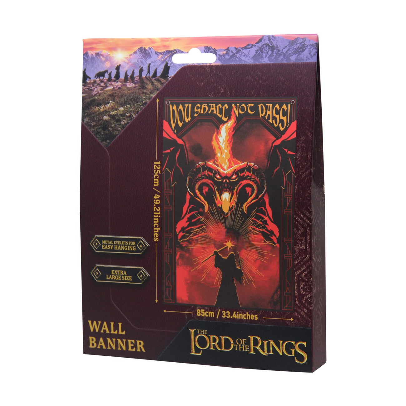 Produktbild Herr der Ringe Wandbehang You shall not pass! 125 x 85 cm