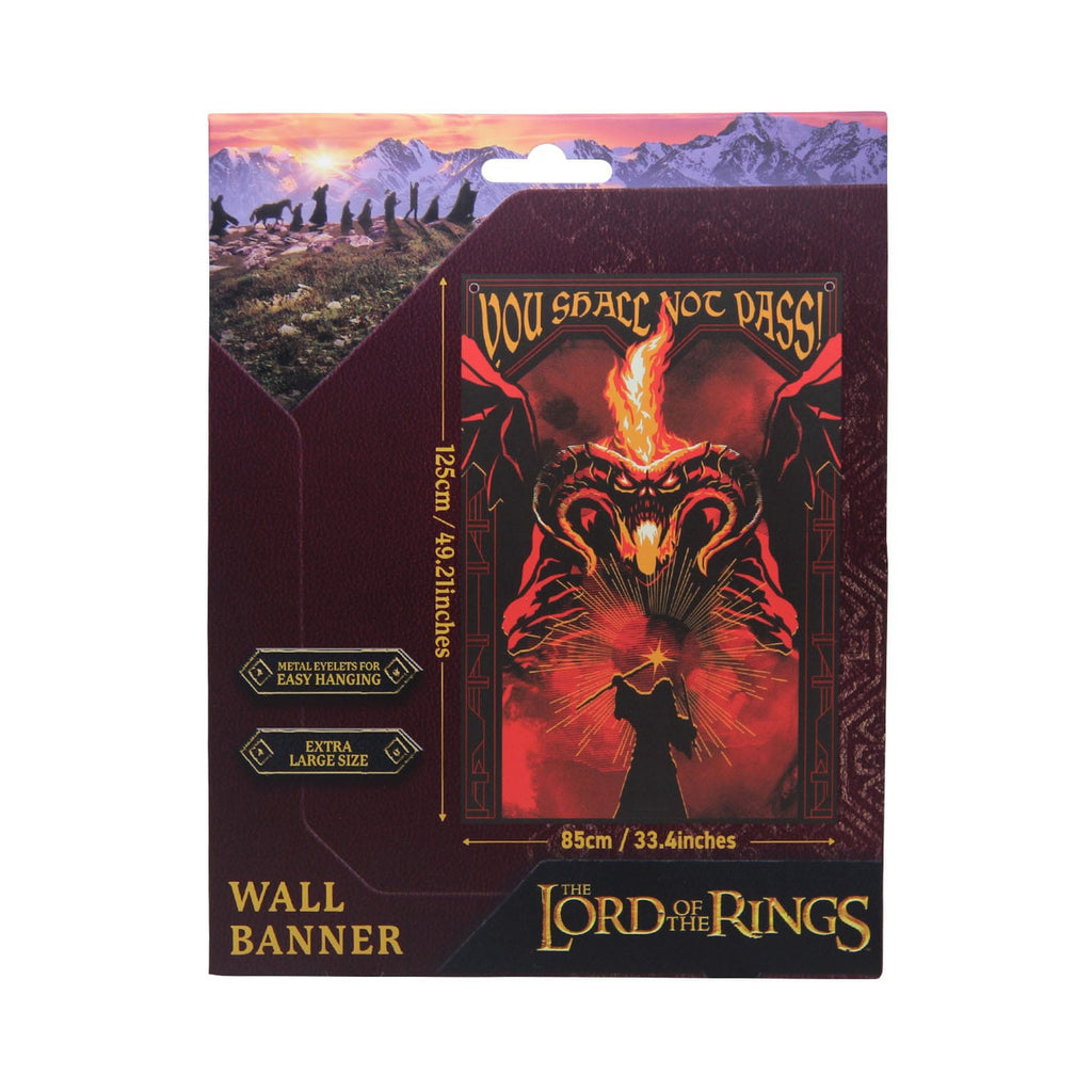 Produktbild Herr der Ringe Wandbehang You shall not pass! 125 x 85 cm
