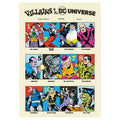 Image produit DC Comics Affiche d’art 90e anniversaire Villains Édition limitée 42 x 30 cm