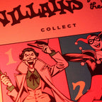 Image produit DC Comics Affiche d’art 90e anniversaire Villains Édition limitée 42 x 30 cm
