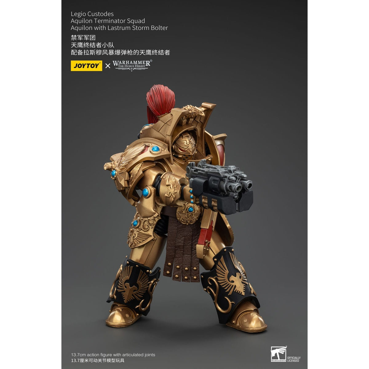 Image produit Warhammer The Horus Heresy figurine articulée 1/18 Legio Custodes Aquilon Terminator Squad Aquilon avec Lastrum Storm Bolter 14