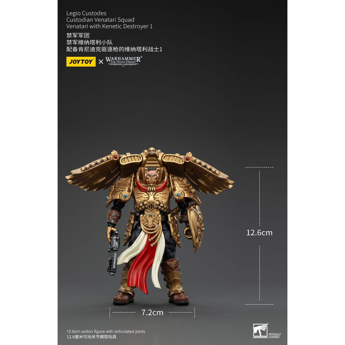 Productafbeelding Warhammer The Horus Heresy Actiefiguur 1/18 Legio Custodes Custodian Venatari Squad Venatari met Kinetic Destroyer 1 13