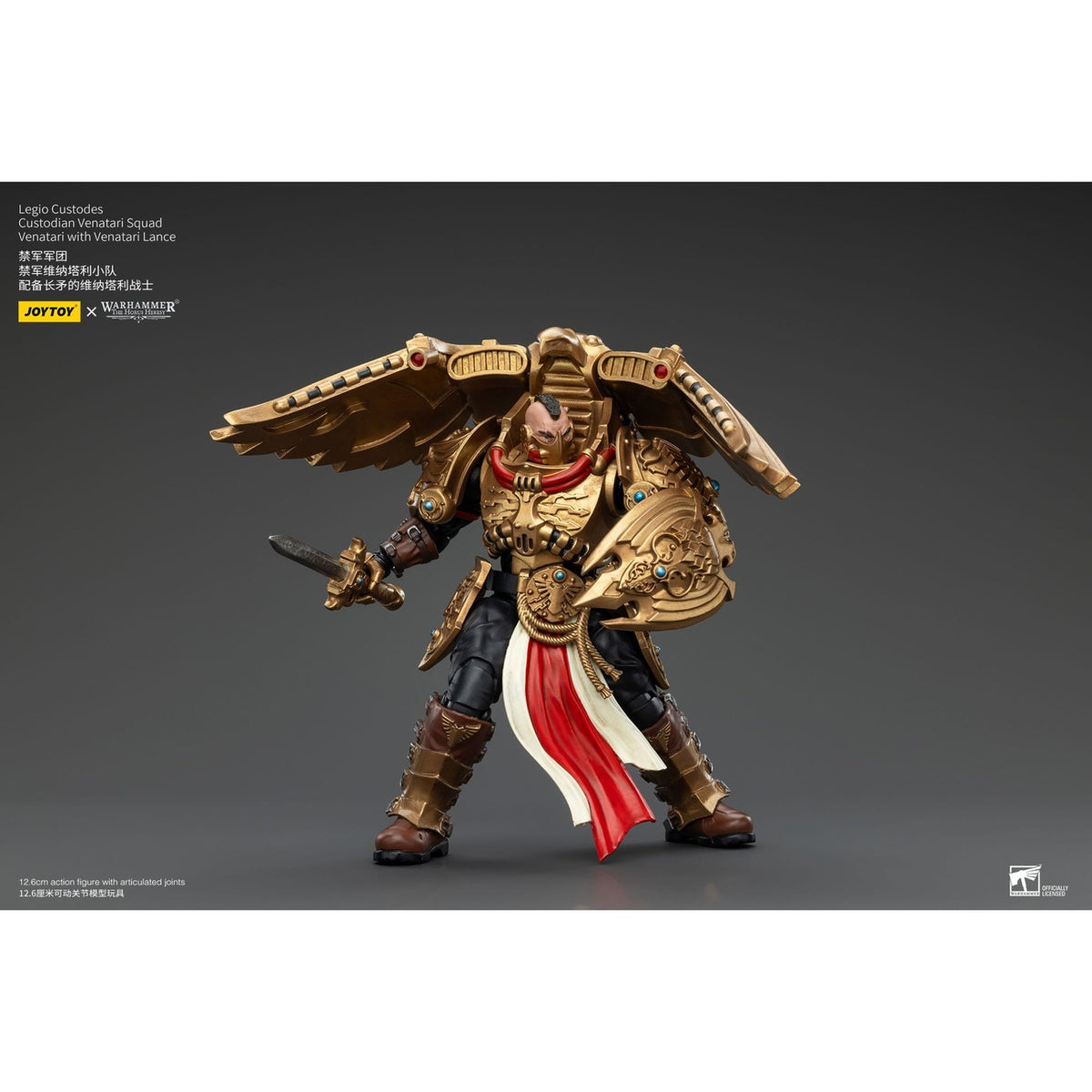 Produktbild Warhammer The Horus Heresy Actionfigur 1/18 Legio Custodes Custodian Venatari Squad Venatari with Venatari Lance 13 cm
