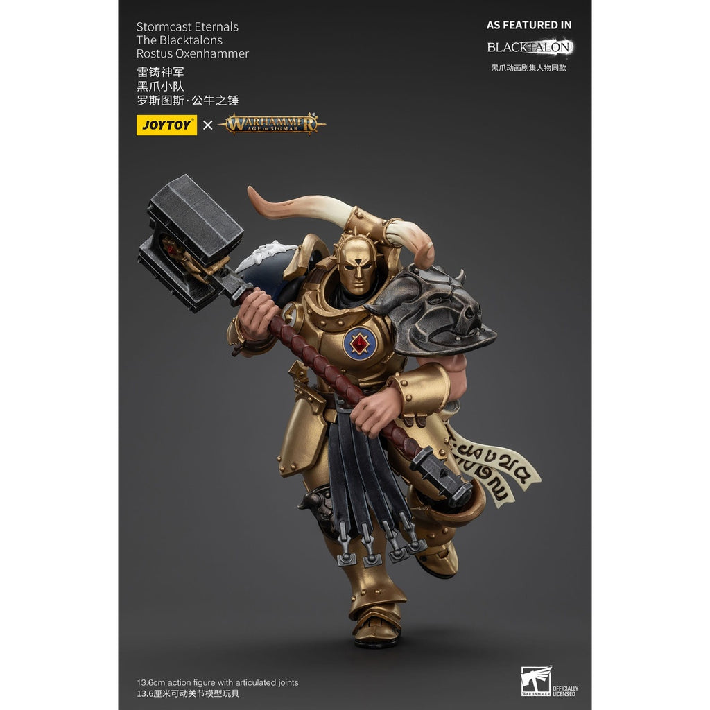 Image produit Warhammer Age of Sigmar Figurine articulée Stormcast Eternals The Blacktalons Rostus Oxen Hammer 20 cm