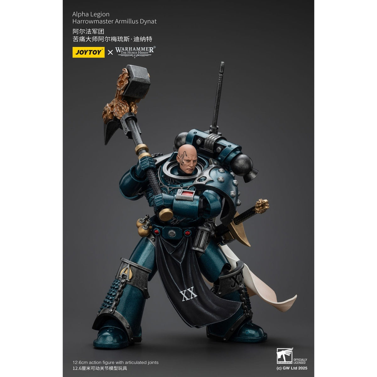 Productafbeelding Warhammer The Horus Heresy actiefiguur Alpha Legion Harrowmaster Armillus Dynat 20 cm