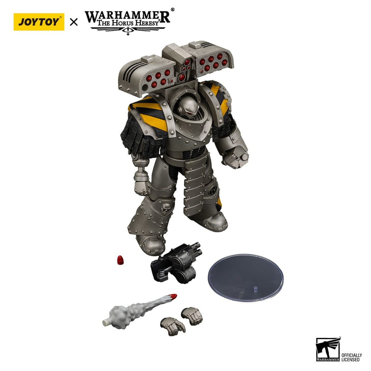 Image produit Figurine articulée Warhammer The Horus Heresy 1/18 Iron Warriors Tyrant Siege Master Terminator avec lance-roquettes 14 cm