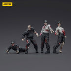 Image produit Zombie Dark Source – Pack de 4 figurines d’action Security Guards 8 cm