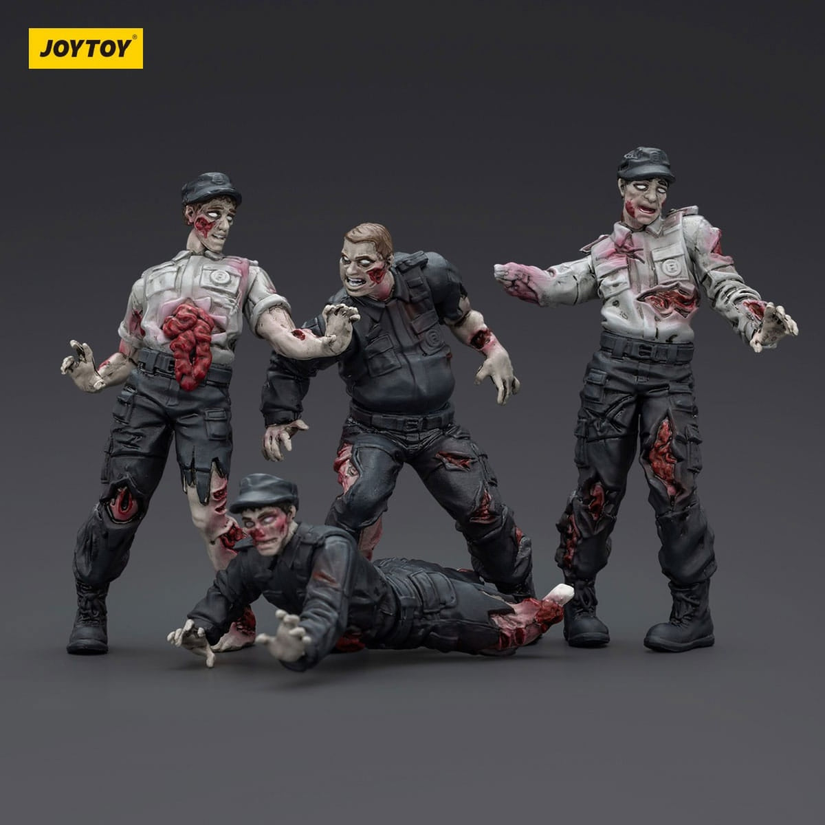Image produit Zombie Dark Source – Pack de 4 figurines d’action Security Guards 8 cm