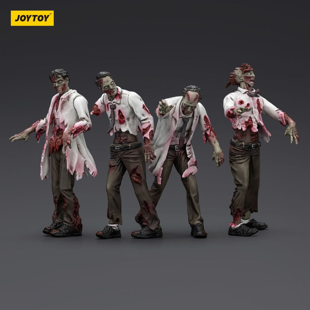 Image produit Zombie Dark Source figurines d’action pack de 4 Scientists (Male) 8 cm
