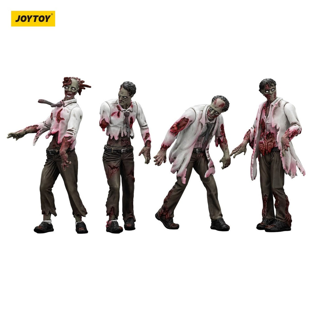 Image produit Zombie Dark Source figurines d’action pack de 4 Scientists (Male) 8 cm